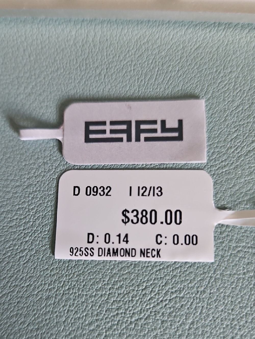 Effy ENY Sterling Silver 0.14 TCW Diamond Initial "R" Pendant Necklace - Picture 5 of 6